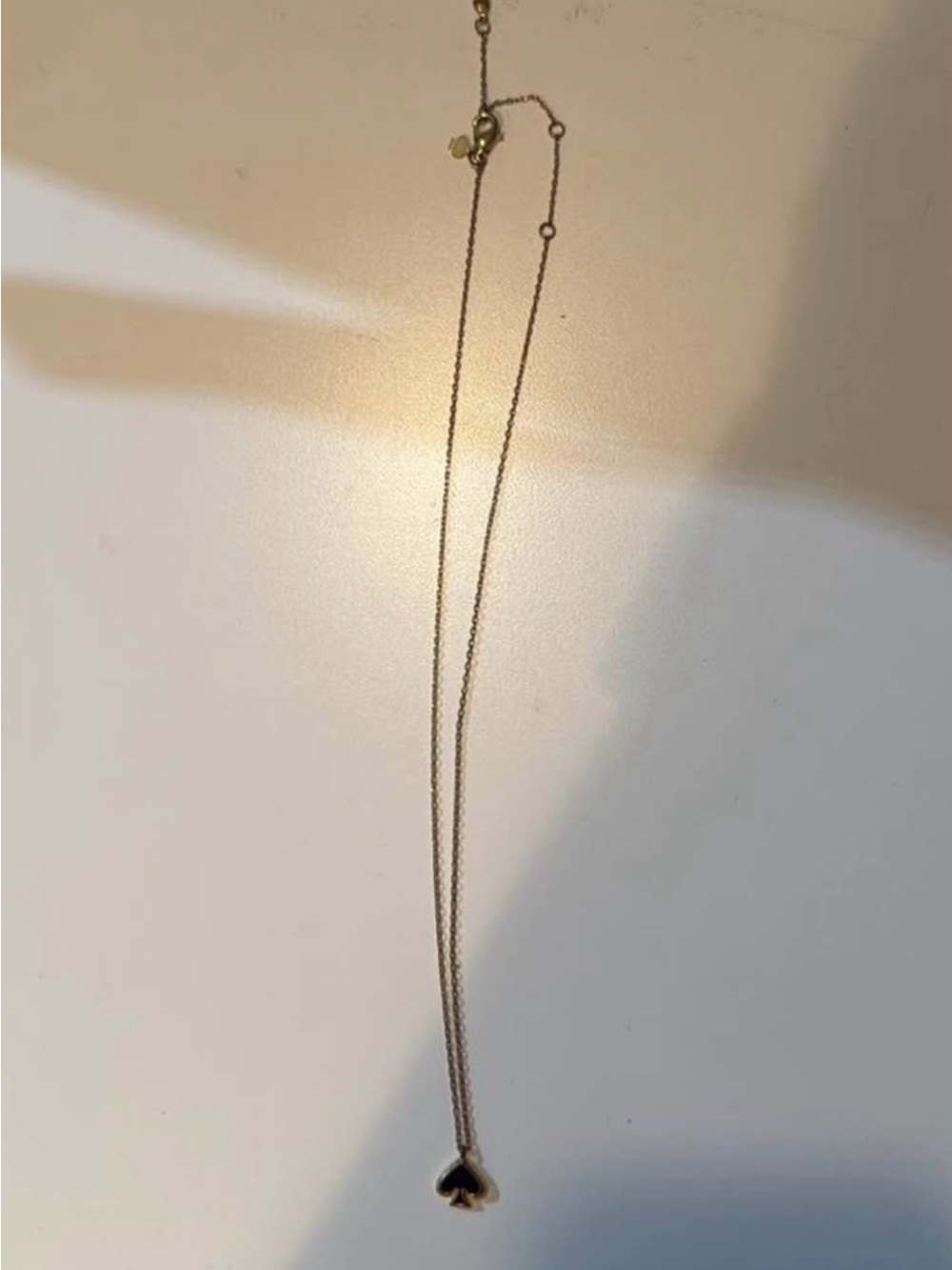 Kate Spade Delicate Gold-Tone Heart Pendant Necklace - Women Jewelry